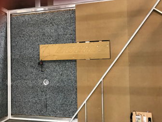 CelluZorbe Acoustic Panels on Display Board