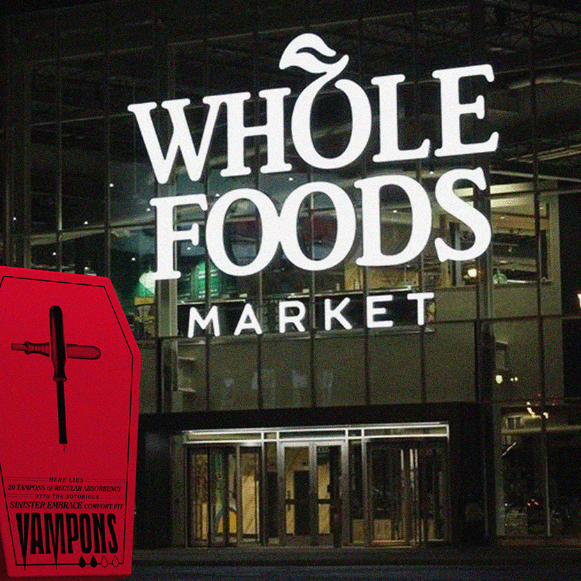 Picture of Whole Foods and Vampons Tampons Box