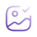 Graphic of an image with a checkmark, representing image verification or approval.