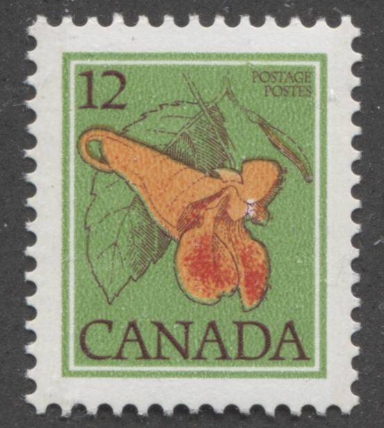 The 12c Jewelweed stamp from the 1977-1982 Floral and Environment Issue of Canada
