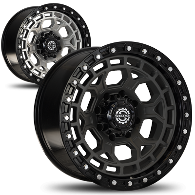 Black and Silver Nomad Scorpion Wheels