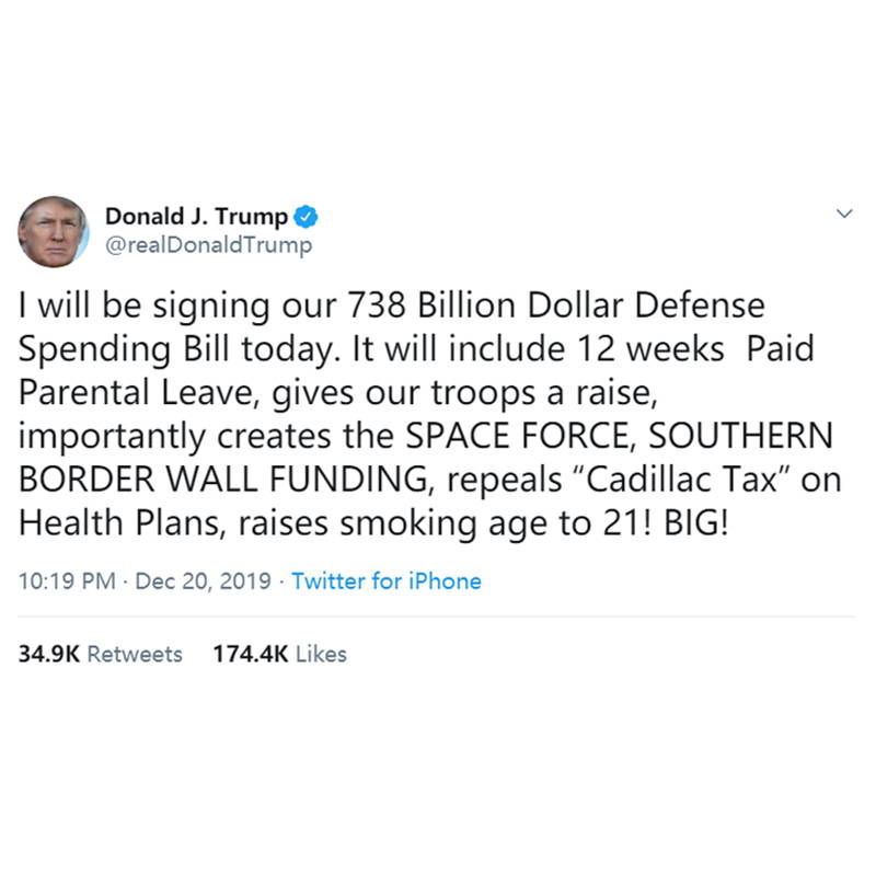 president-donald-trump-tweet-the-us-raise-the-legal-age-to-smok-and-vape-to-21