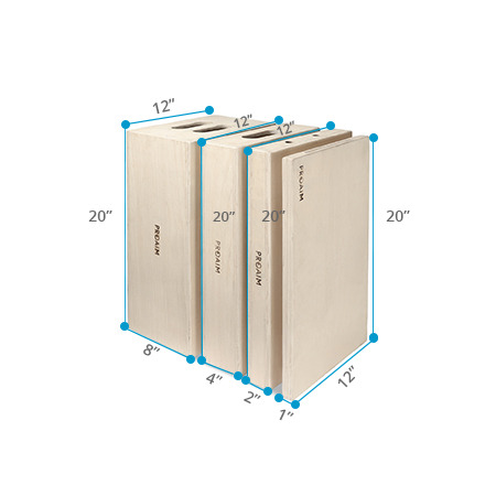 Proaim Set of 4 Apple Boxes for Studio, Film Set & Photography