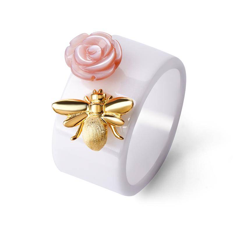 Kiss From A Rose Ceramic Ring - That Ring Shop