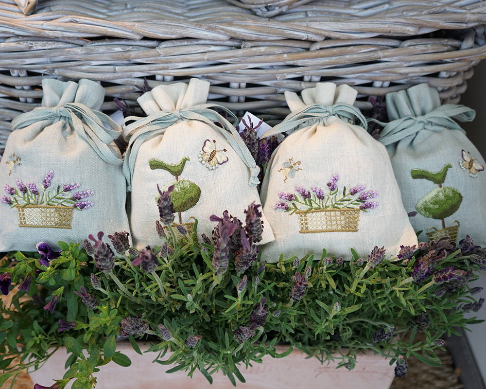 Embroidered lavender bags