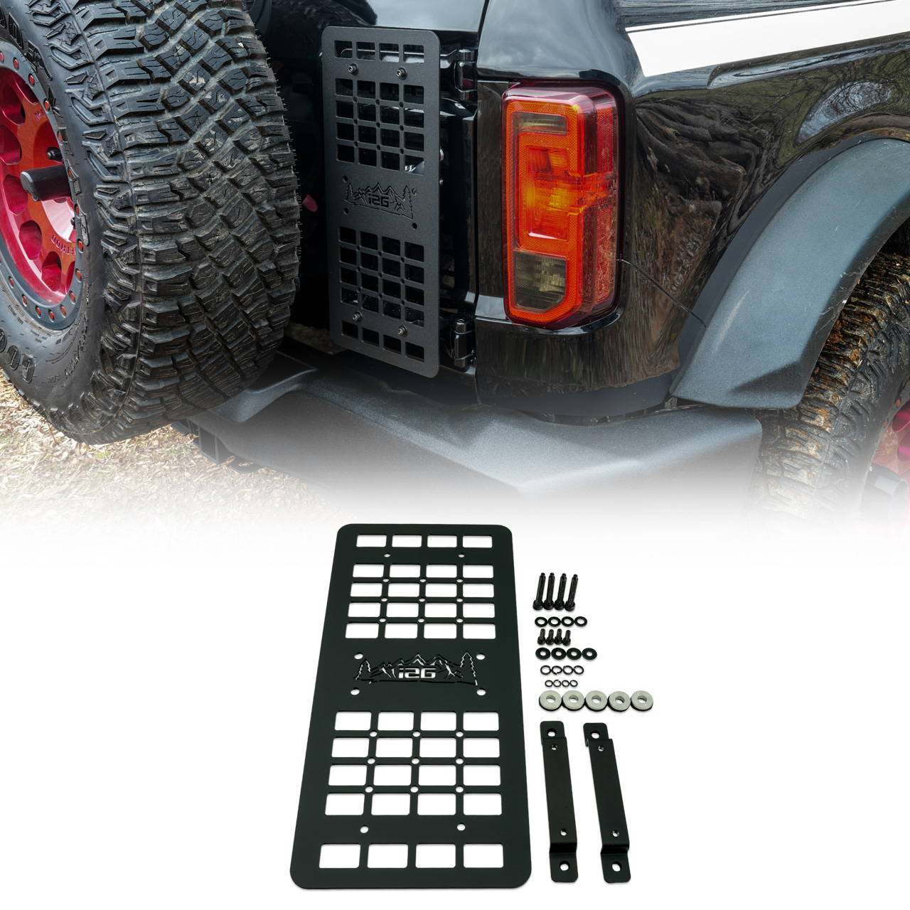  IAG I-Line Tailgate Exterior MOLLE Panel for 2021+ Ford Bronco