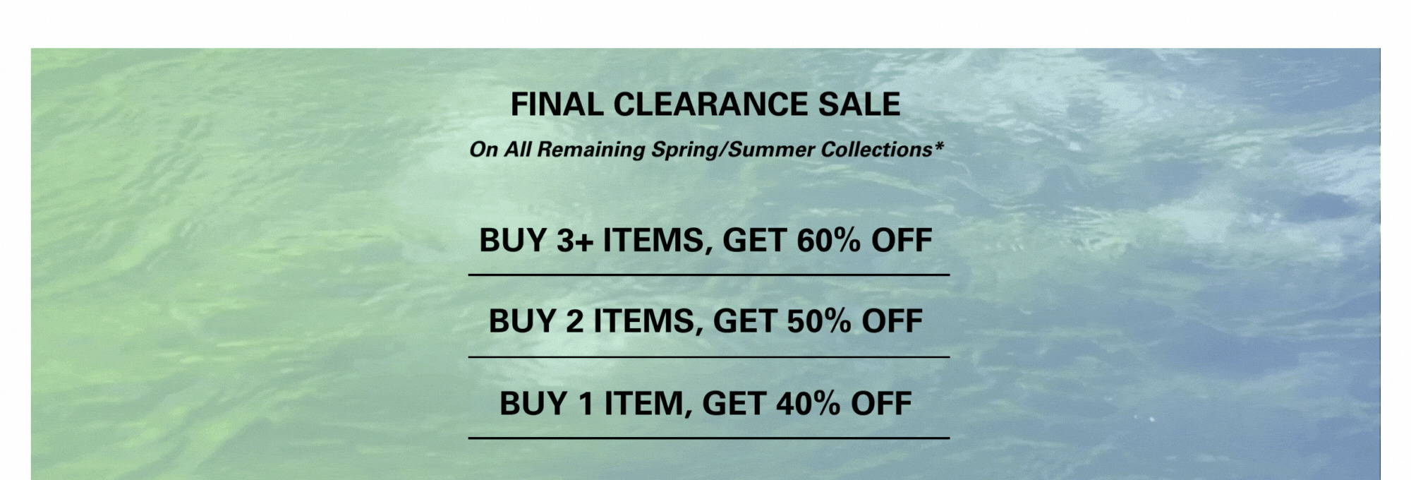 Final Clearance - up to 60% Off