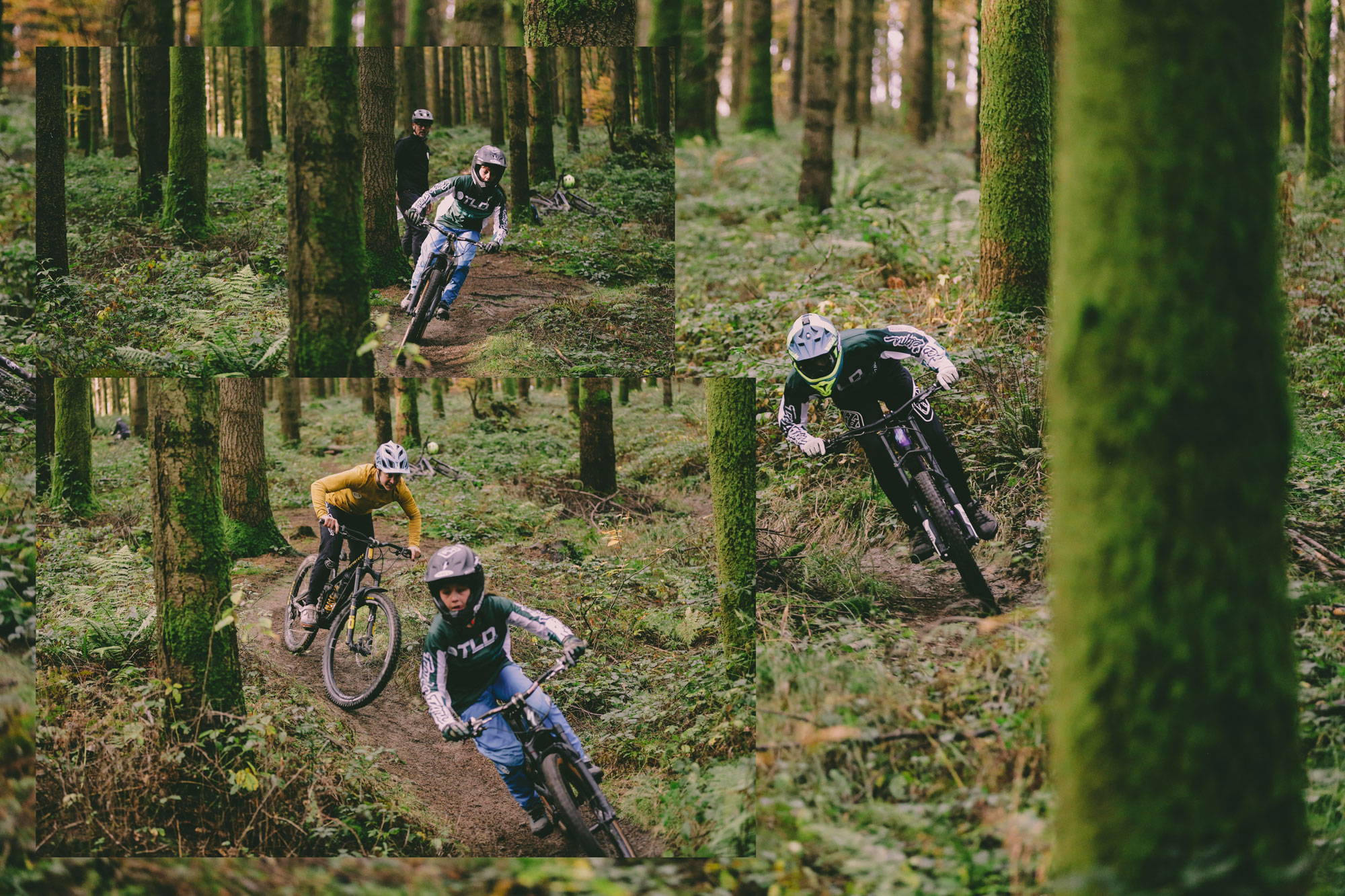 Montage of team riders ripping trails