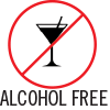 alcohol free icons