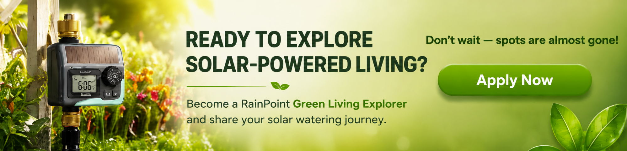 Ready to explore solar-powered living? Discover sustainable living options and apply now.