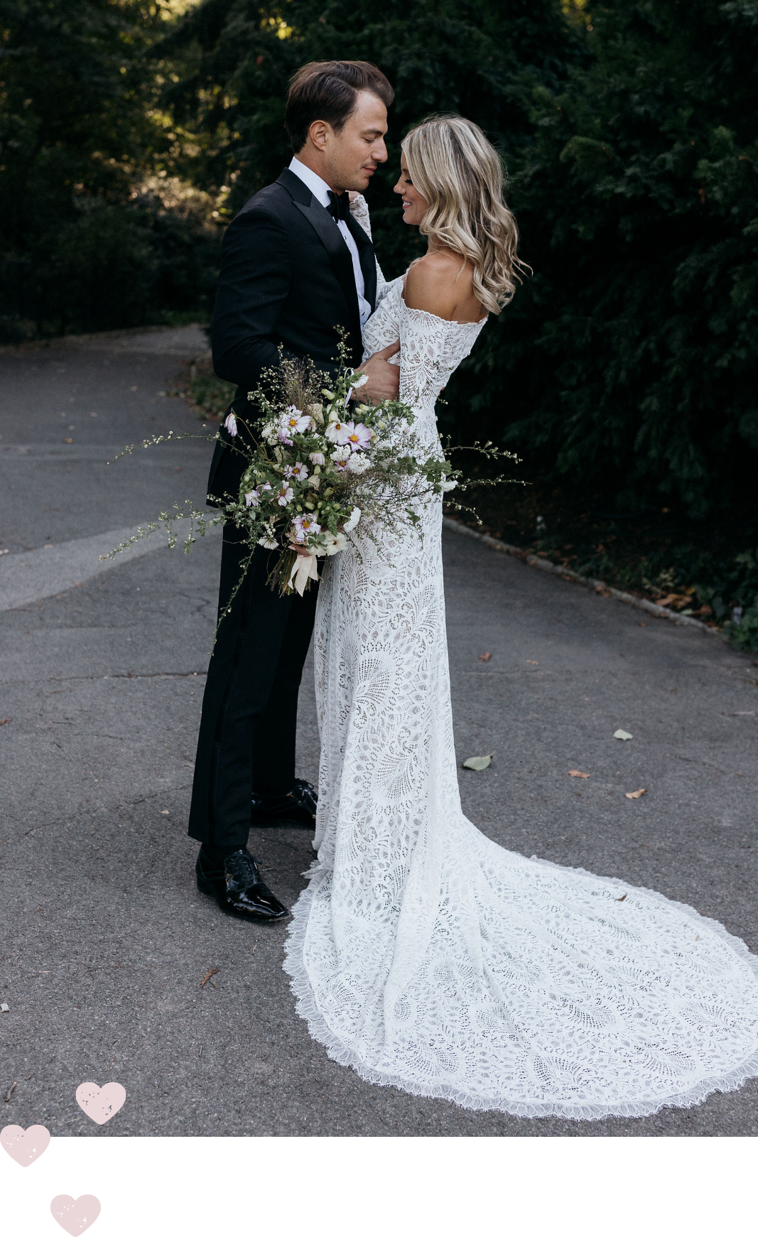 Bride wearing Nathalia Gown by Grace Loves Lace
