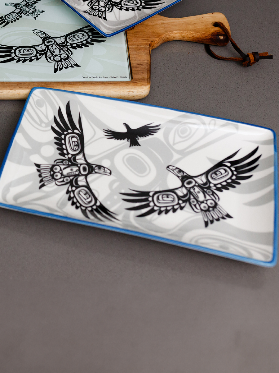 Soaring Eagle Platter by Corey Bulpitt, Haida
