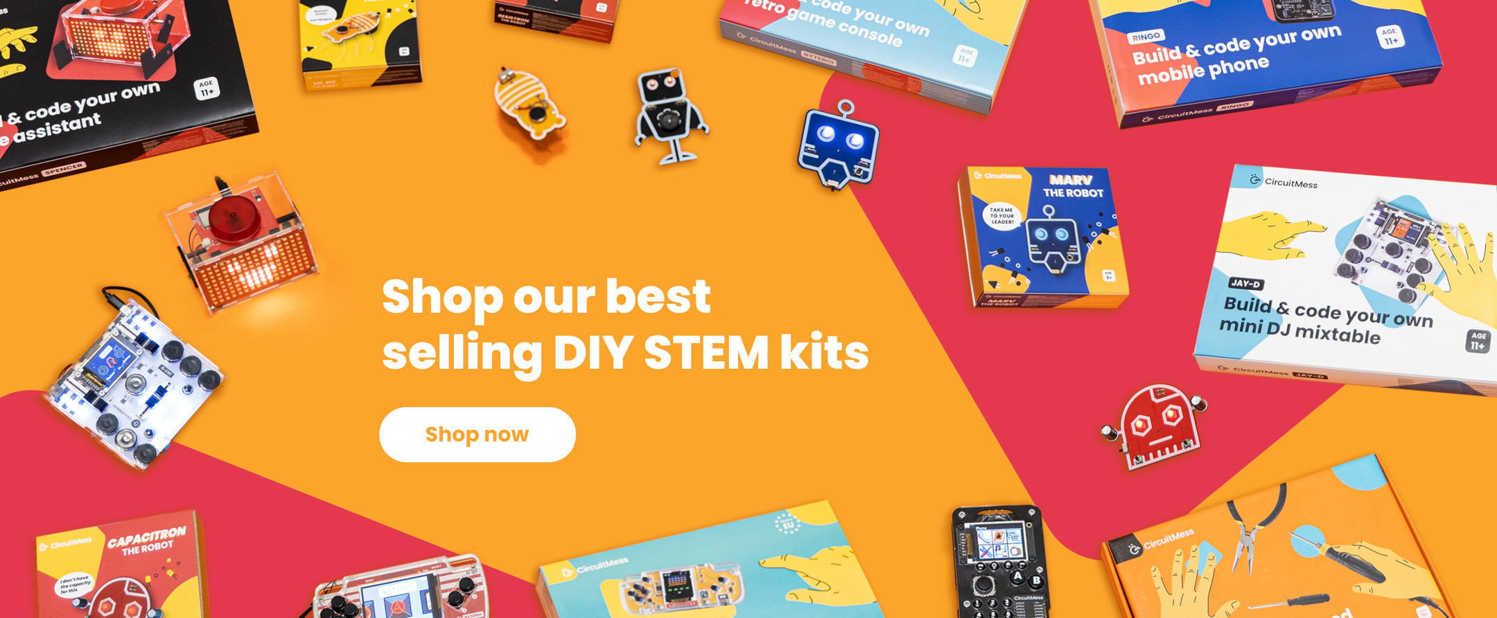 Fullwidth section: Shop our best selling DIY STEM kits