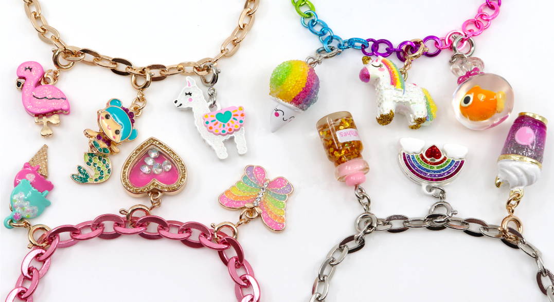 Build a CHARM IT! charm bracelet! Pick a bracelet, choose your charms, and then mix and match!