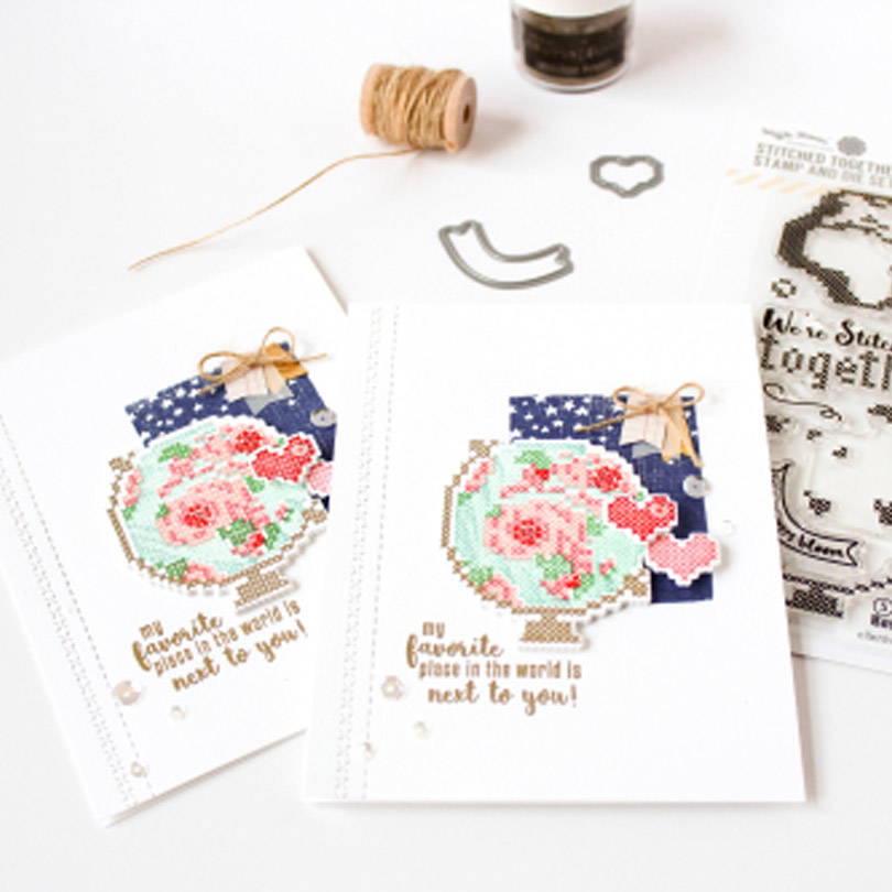 UWF Stitched Together card by Carissa Wiley