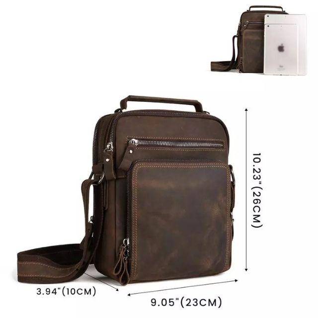 The Man Bag | Leather Purse for Men Messenger Satchel – The Real ...