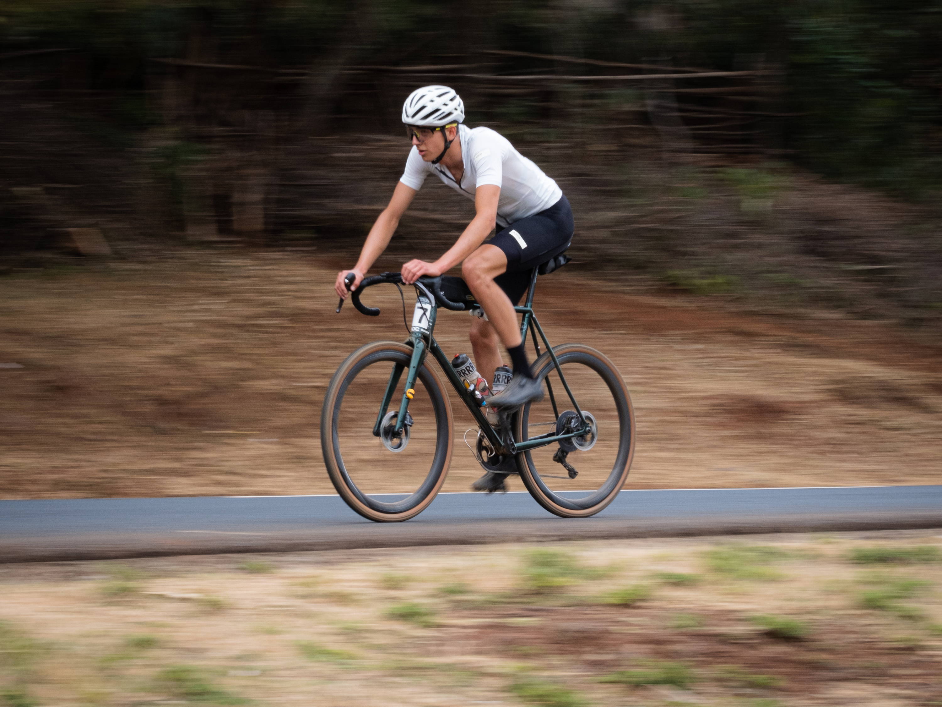 Marin riding his bike