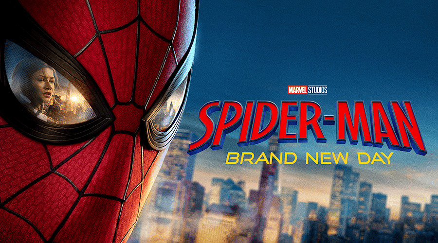 Spider-Man in a cityscape, with 