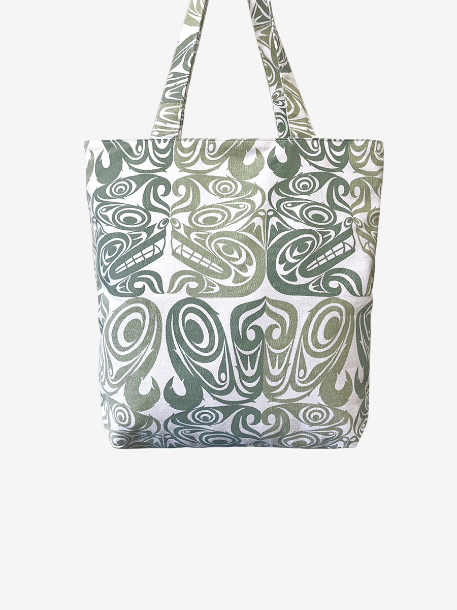 Urban Wolf Canvas Tote by Maynard Johnny Jr., Coast Salish, Kwakwaka'wakw