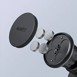 Test & Avis Support magnétique de téléphone pour voiture Aukey HD C49 