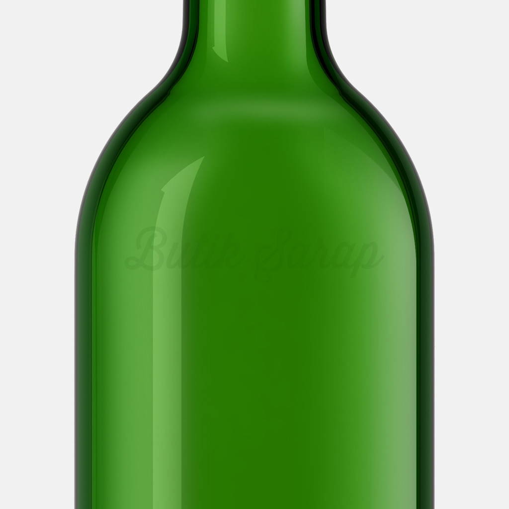 Verde Zümrüt Yeşili Şarap Şişesi Omuz Detayı - Butik Şarap