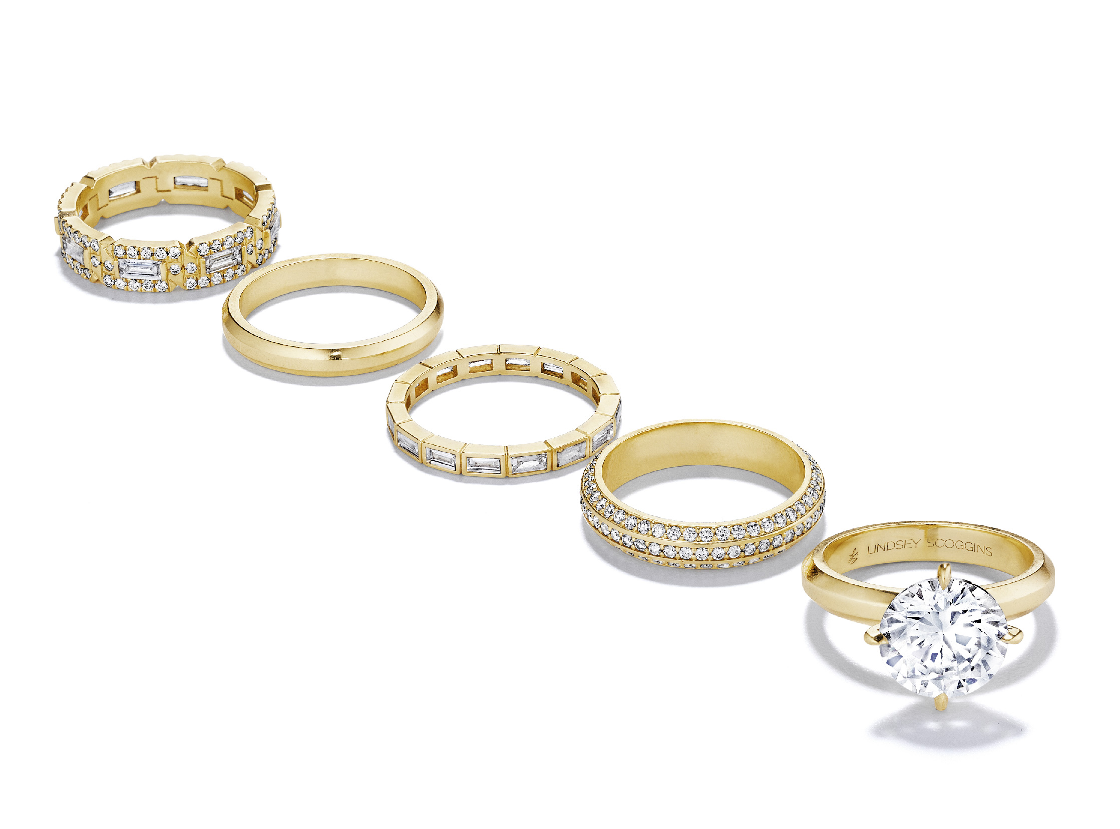 custom luxury gold and diamond rings