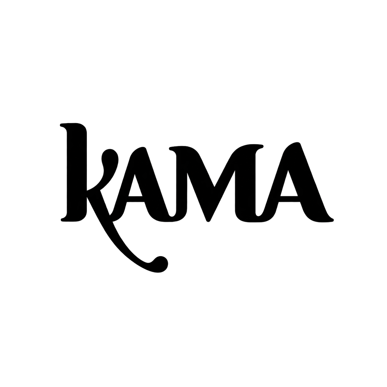 A simple black silhouette of a dog.