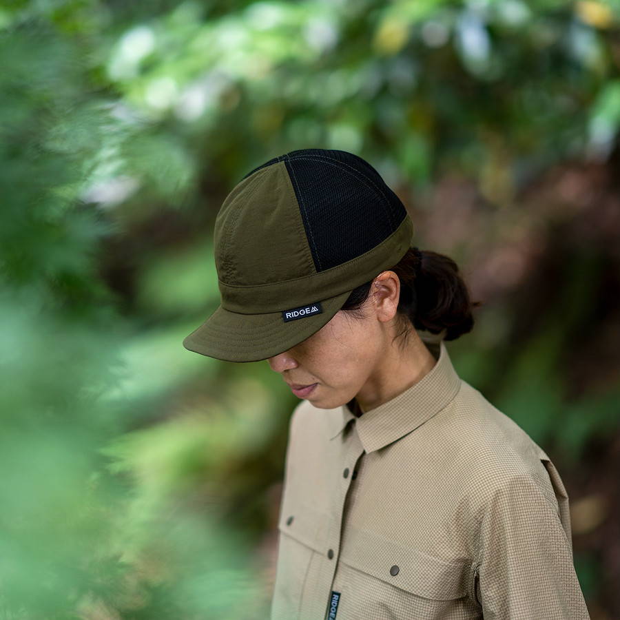 RIDGE MOUNTAIN GEAR（リッジマウンテンギア）/メッシュ ベーシックキャップ/オリーブ/UNISEX