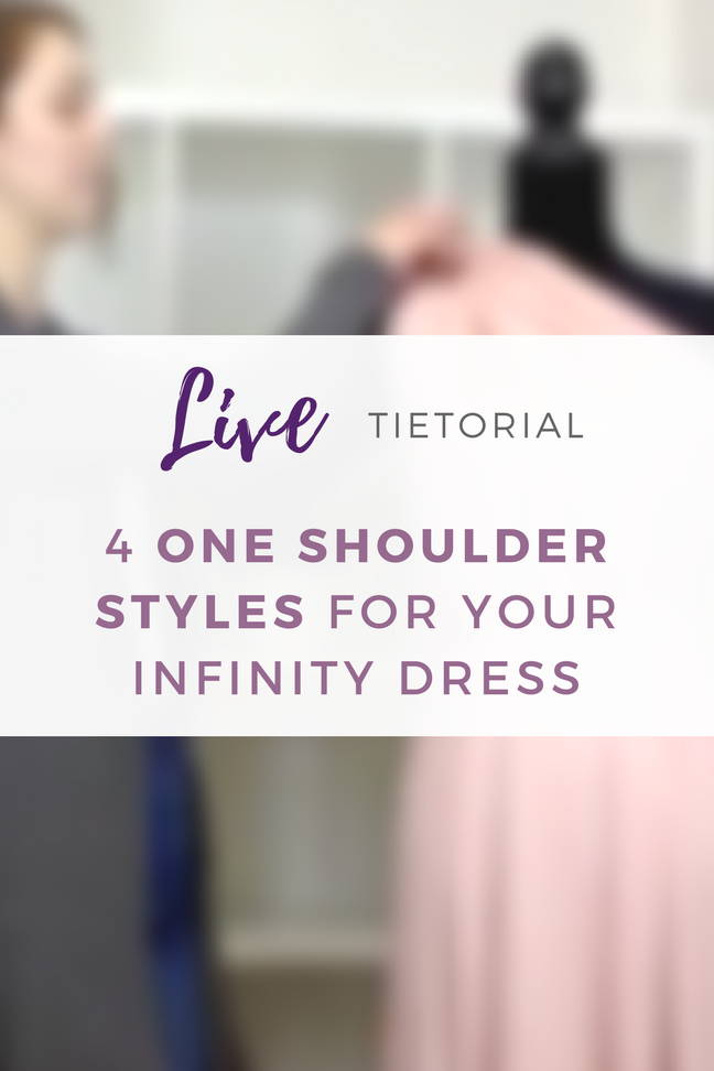 One Shoulder Styles in the Convertible Infinity Dress