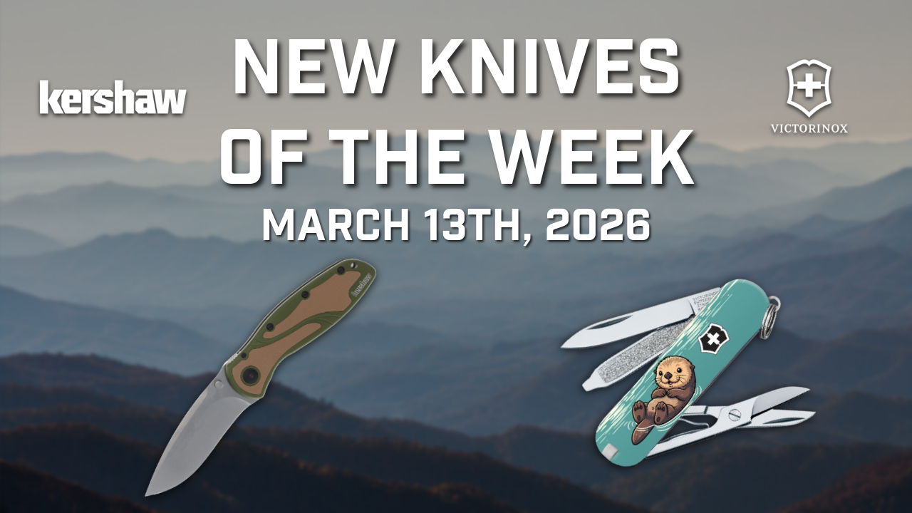 New knives of the week, March 13th, 2026, featuring Kershaw and Victorinox.