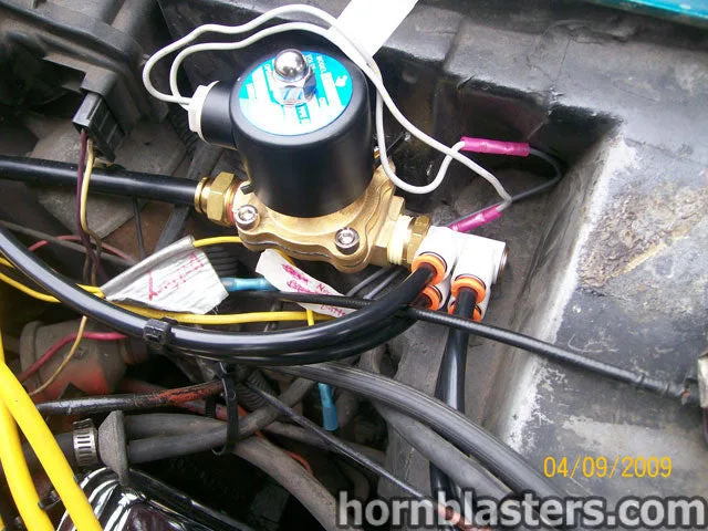Underbody frame bracket or chassis hardware Craig's 1979 Chevy Corvette train horn customer install gallery photo 10