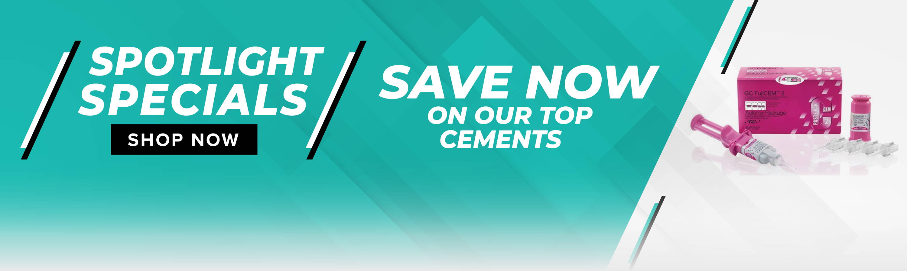 Spotlight Specials on cement products with Amtouch Dental Supply