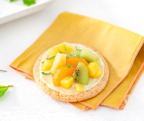 mai tai mini fruit pizzas