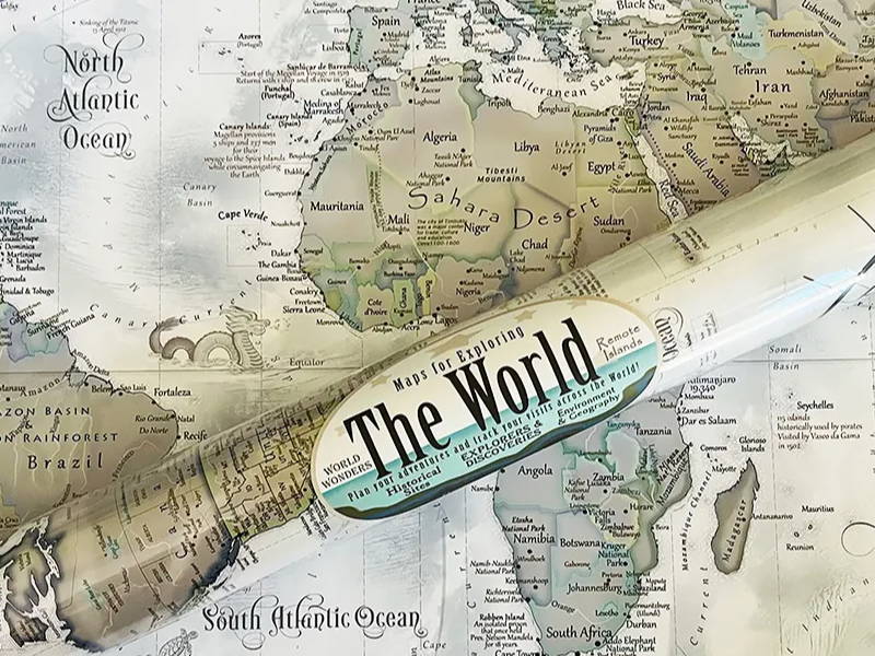 design you own world map poster