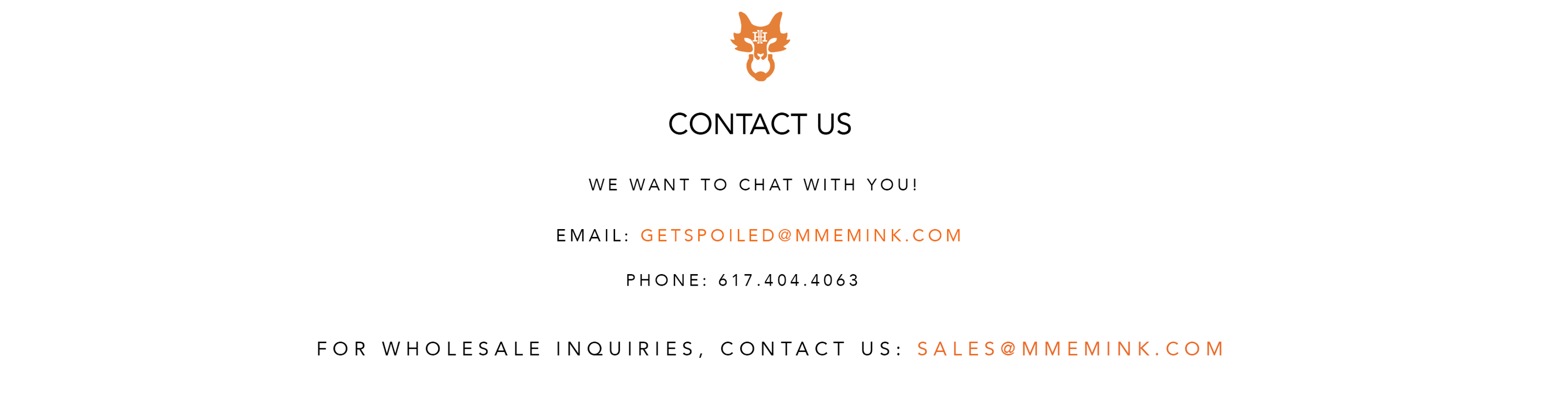 contact us