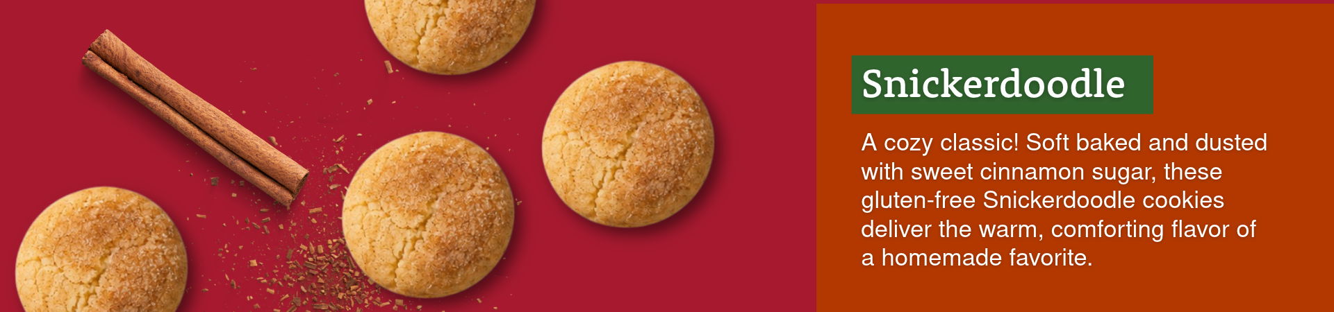 Snickerdoodle Soft Baked Gluten-Free Cookies