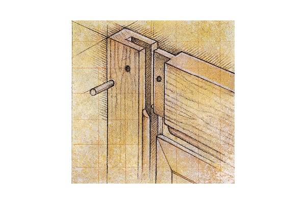 Stickley Furniture pinned mortise and tenon joinery