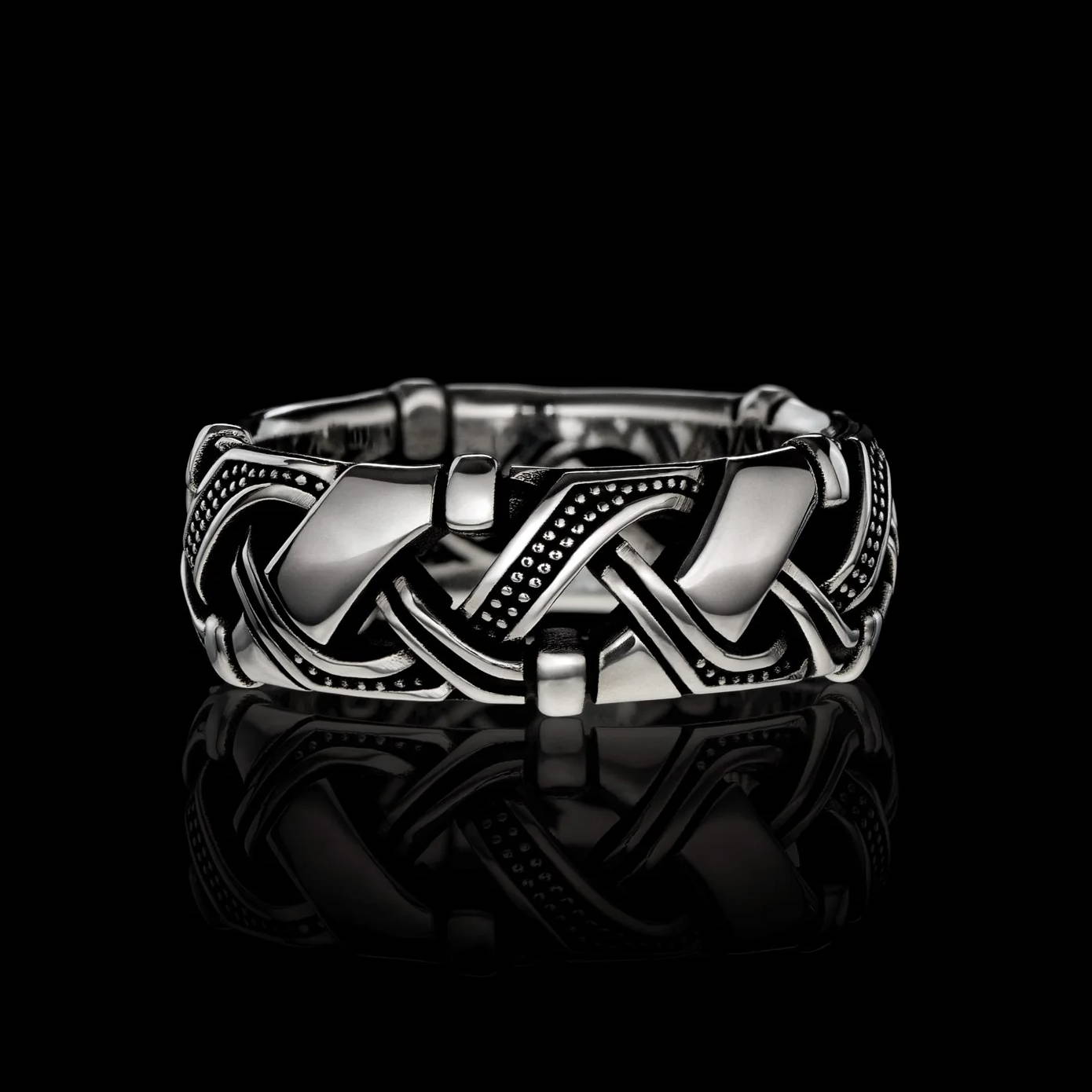 Valhalla Band 8.5mm in .925 Sterling Silver