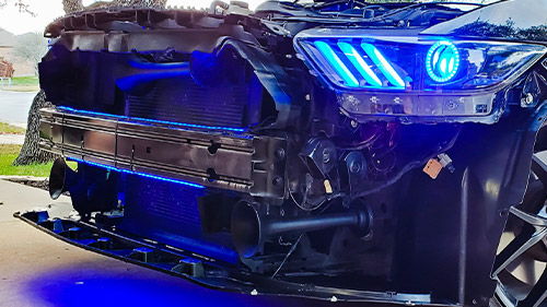 Liza's 2017 Mustang GT Train Horn Install