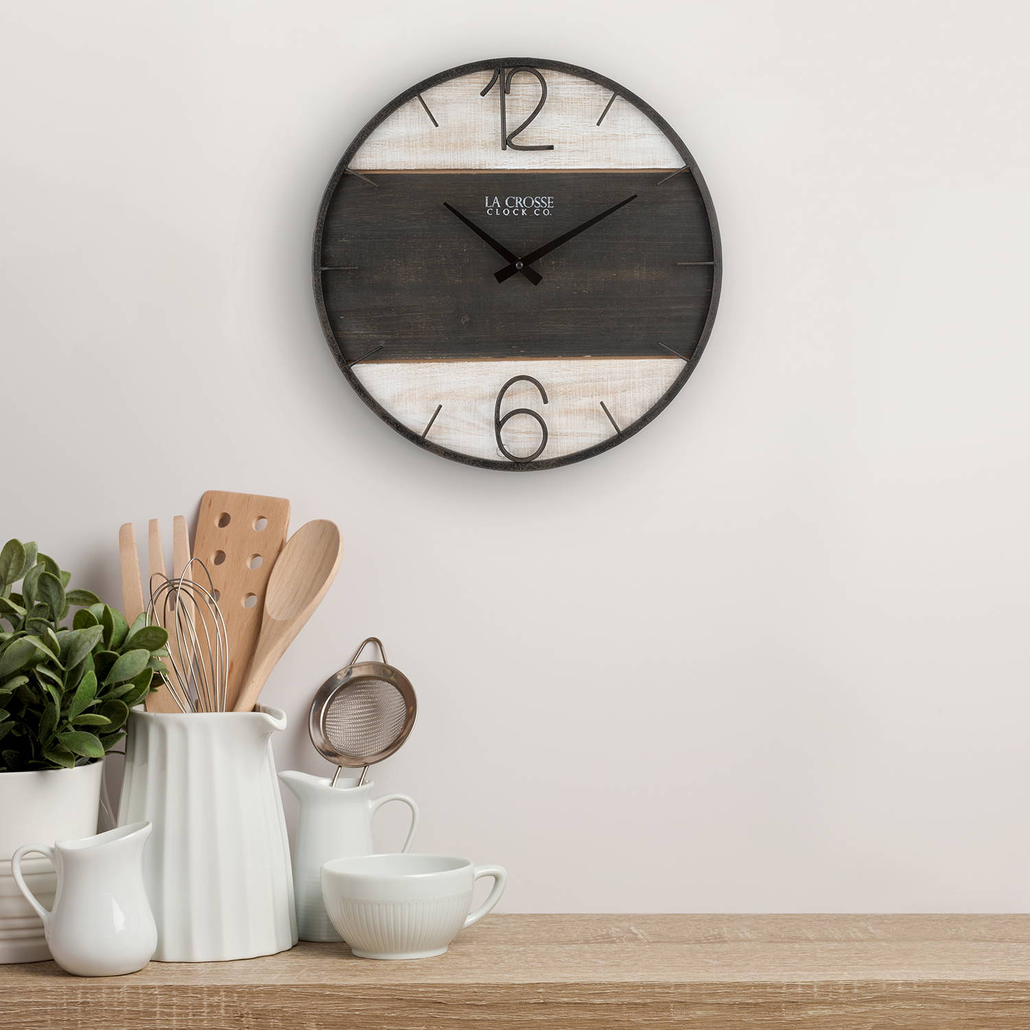 Metal and Barnwood wall clock