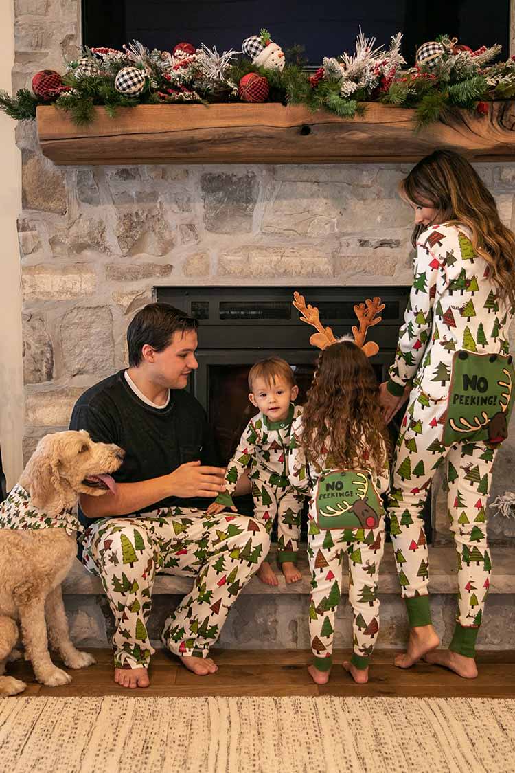 LazyOne Cabin Moose Family Matching Christmas Pajamas Set, Pajamas for Baby  & Kids, Teens, Adult and Dog!