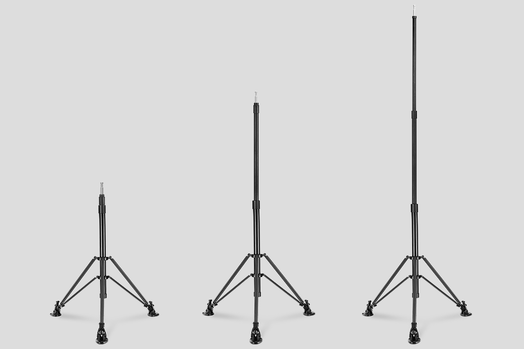 Proaim 3-Stage PTZ Camera Support Stand w 5/8” Baby Pin & Ball Head ...
