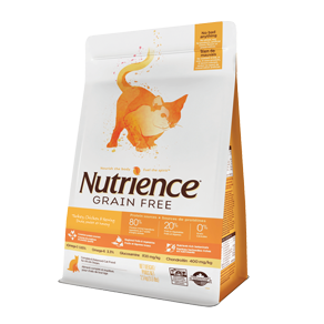 bag of Nutrience Grain Free for cats