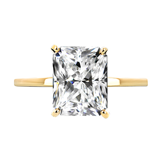 Radiant cut lab grown diamond