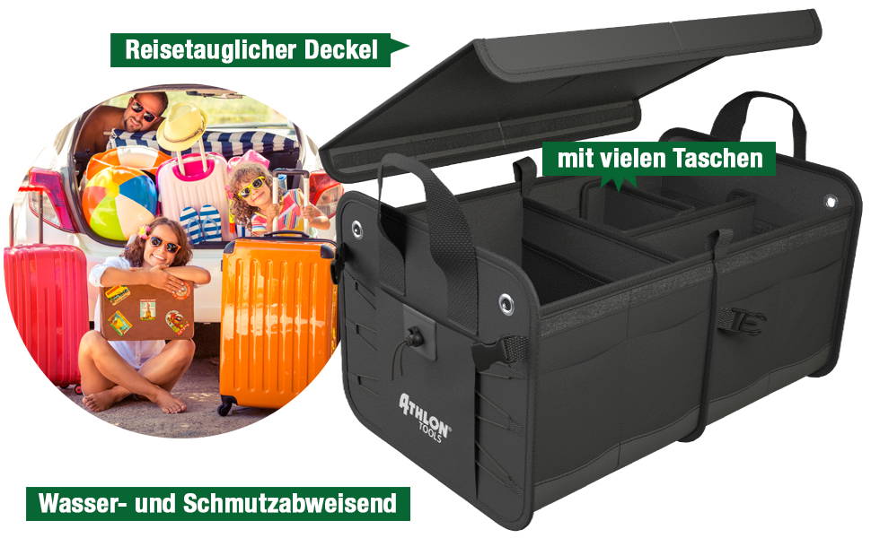 GADLANE Hochwertige Kofferraumtasche Auto Box - Rutschfeste