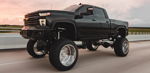 Casey's black lifted 2020 Chevrolet Silverado 2500HD rolling shot thumbnail