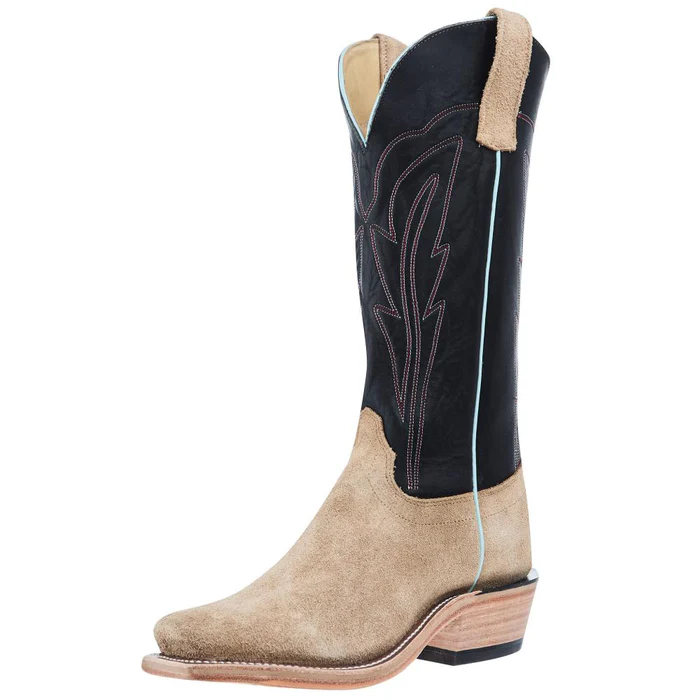 Cowboy riding a horse while roping in a rodeo arena.