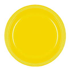 Sunshine Yellow plate. Shop all sunshine yellow party supplies.