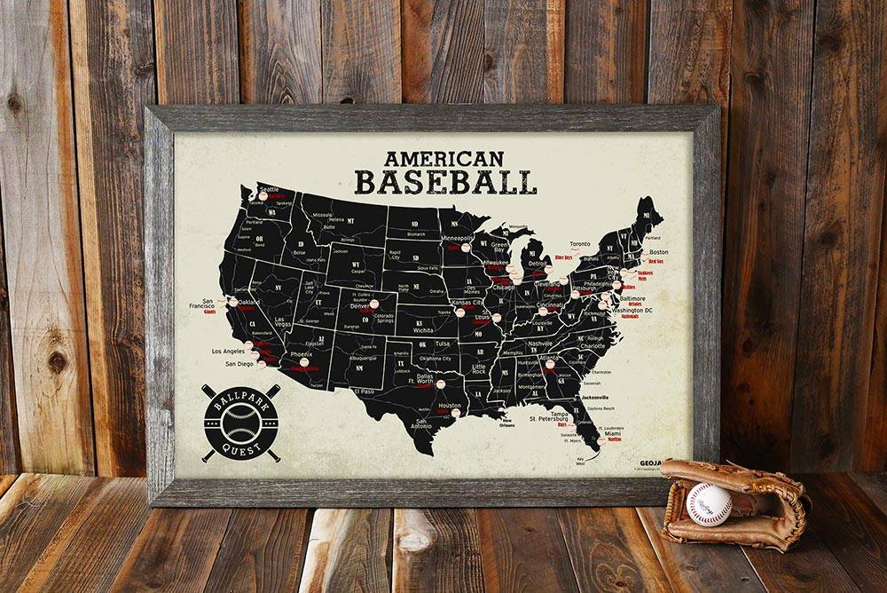 baseball map gift