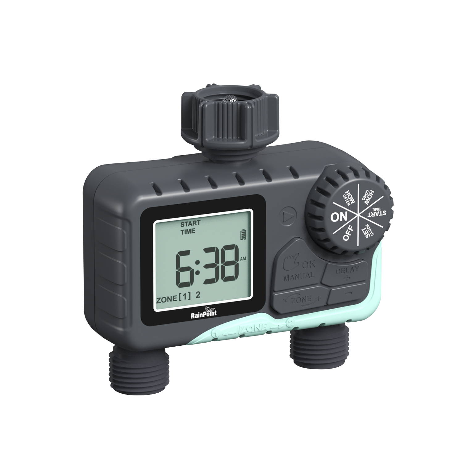 【ITV205】2-OUTLET Water Timer for Garden Hose Faucet